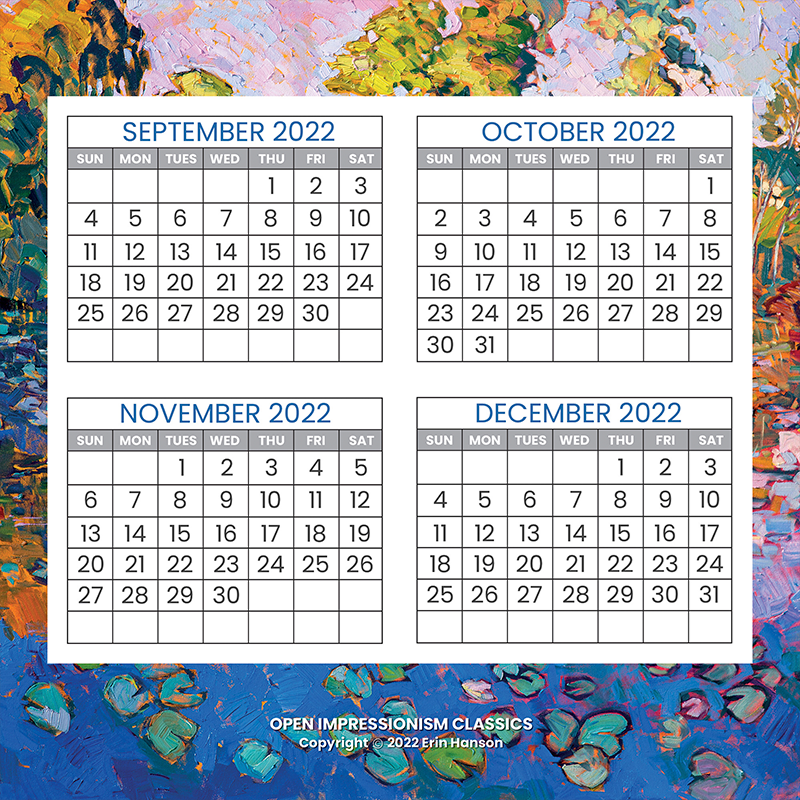 2023 Wall Calendar - Open Impressionism Classics Image 1